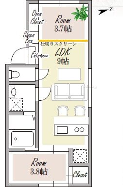 スタシア笹塚 間取り