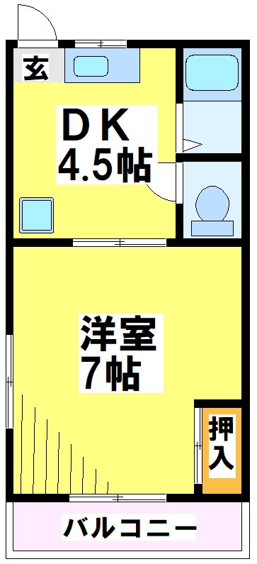 第一前原コーポ 間取り