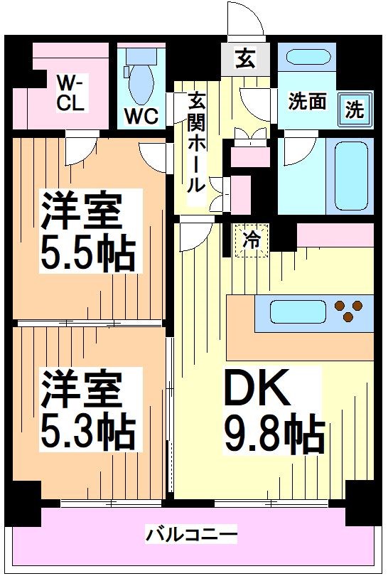 コンフォリア下北沢 間取り