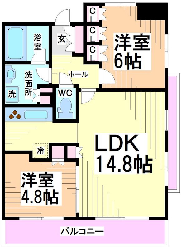 パークアクシス幡ヶ谷 間取り