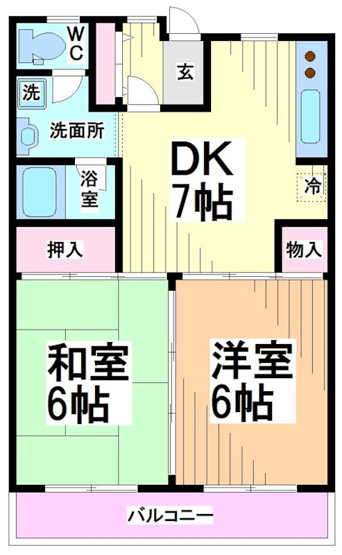 神奈川県川崎市多摩区中野島３丁目 間取り
