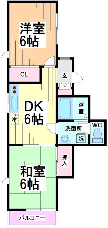 神奈川県川崎市多摩区中野島３丁目 間取り