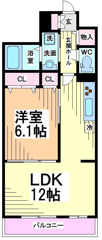 神奈川県川崎市多摩区布田 間取り