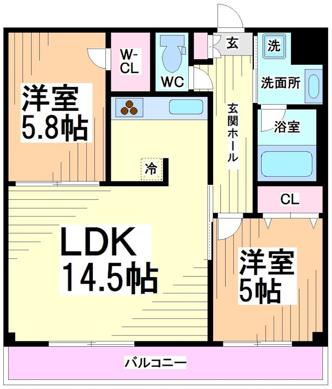 神奈川県川崎市多摩区宿河原２丁目 間取り