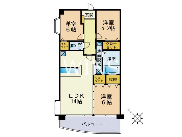 福岡県福岡市東区原田１丁目 間取り