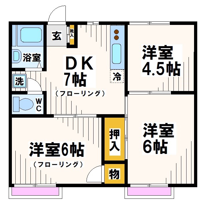 東京都府中市住吉町３丁目 間取り