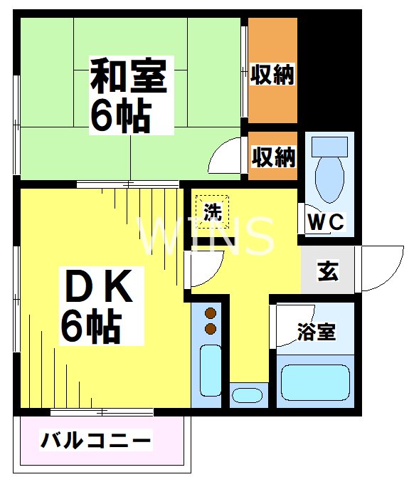 福岡県福岡市博多区下呉服町 間取り