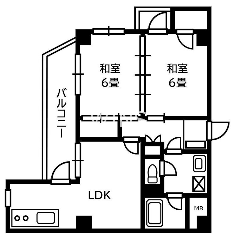 福岡県福岡市東区箱崎１丁目 間取り