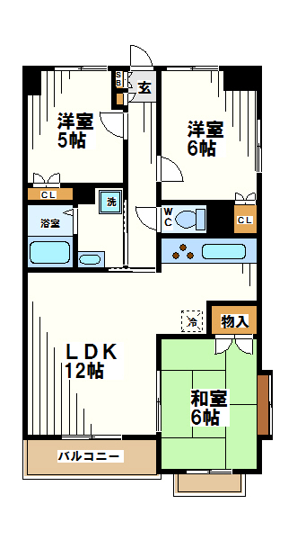 東京都三鷹市中原３丁目 間取り
