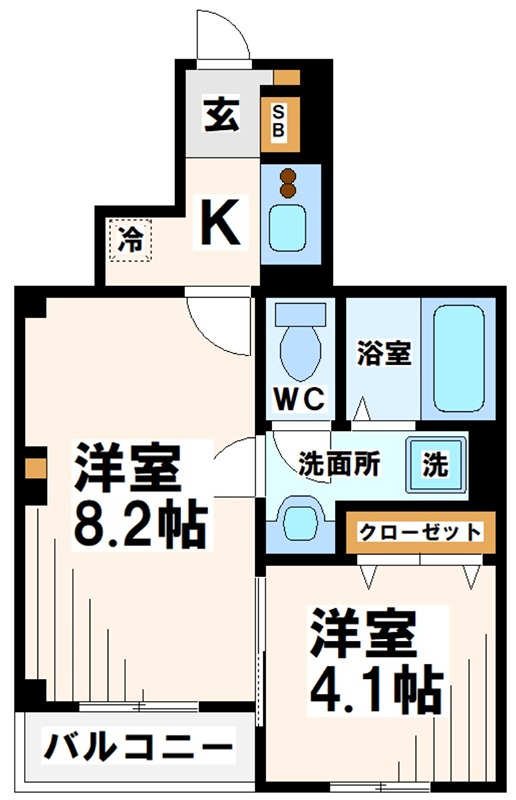 東京都府中市是政３丁目 間取り