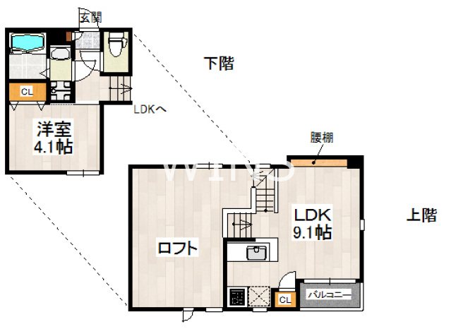 福岡県福岡市東区名島３丁目 間取り