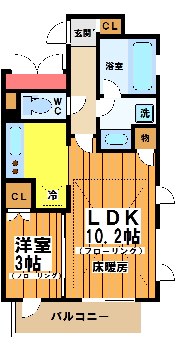 プレミスト調布ブリリアントプレイス 間取り