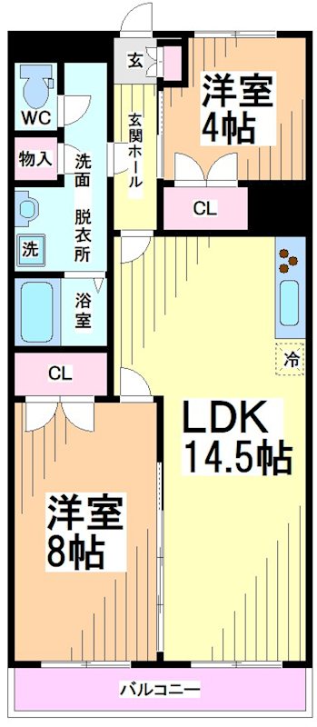 神奈川県川崎市多摩区東生田１丁目 間取り