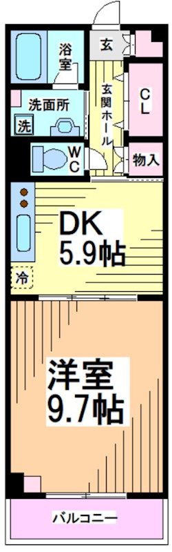 神奈川県川崎市多摩区中野島５丁目 間取り
