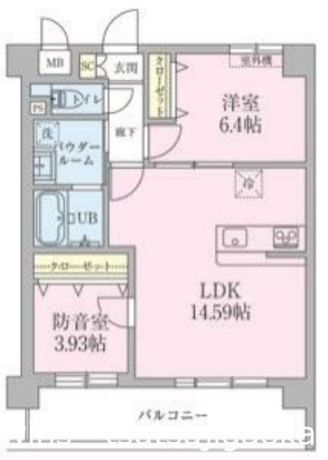La casa dolce　(ラカーサドルチェ)  間取り