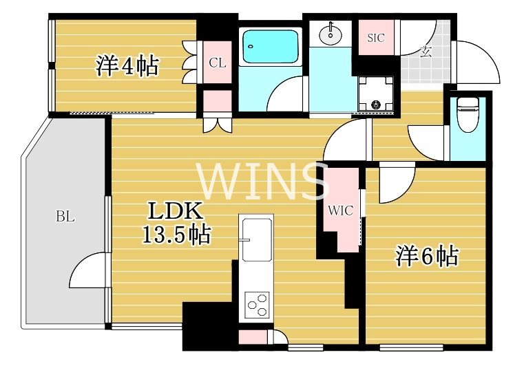 福岡県福岡市中央区天神５丁目 間取り