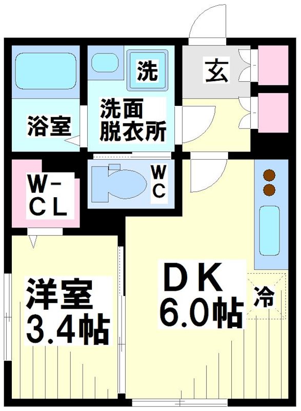 エルファーロ笹塚Ⅱ 間取り