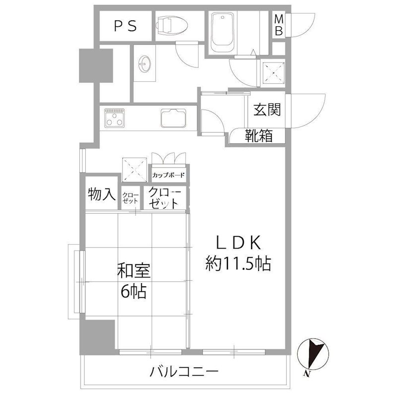 福岡県福岡市中央区赤坂３丁目 間取り