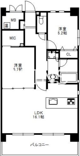 福岡県福岡市博多区比恵町 間取り