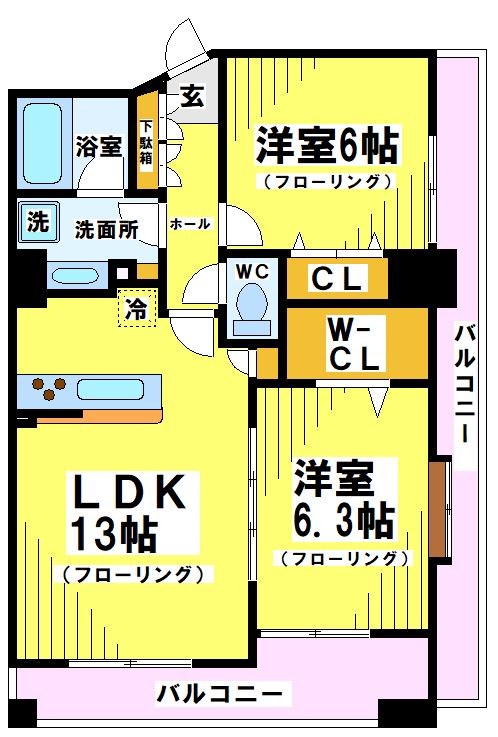 東京都府中市府中町２丁目 間取り
