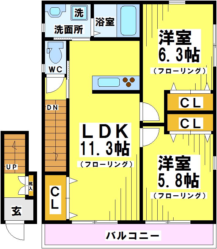 東京都府中市清水が丘２丁目 間取り