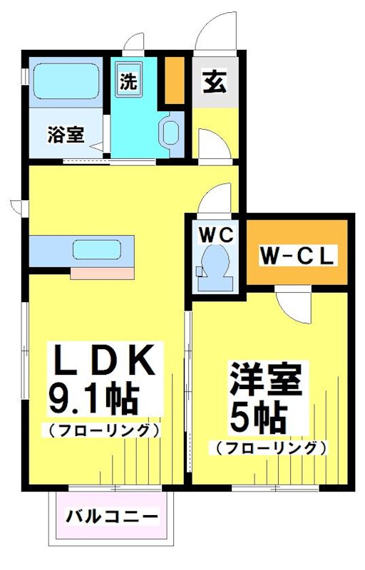 東京都府中市住吉町４丁目 間取り