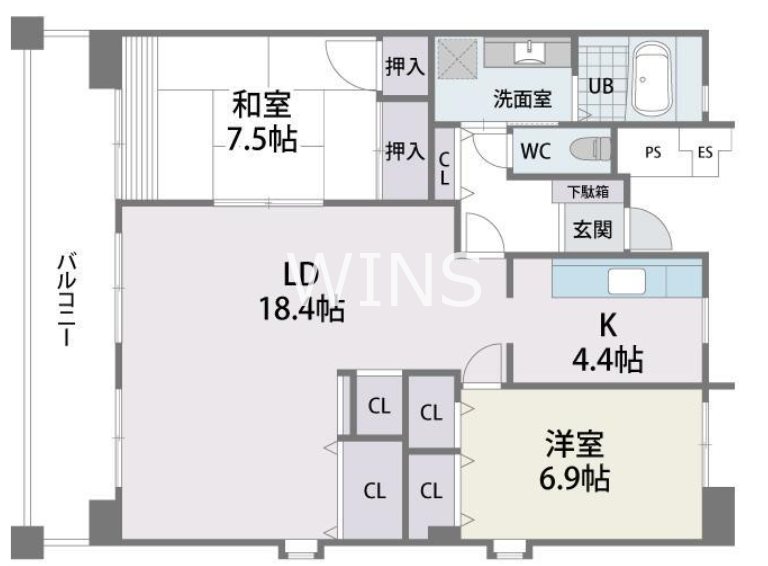 福岡県福岡市東区貝塚団地 間取り