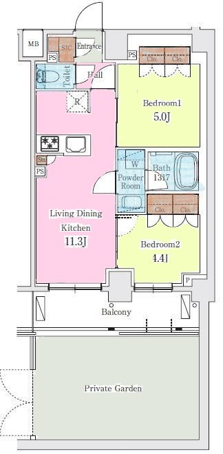 リビオメゾン東北沢 間取り