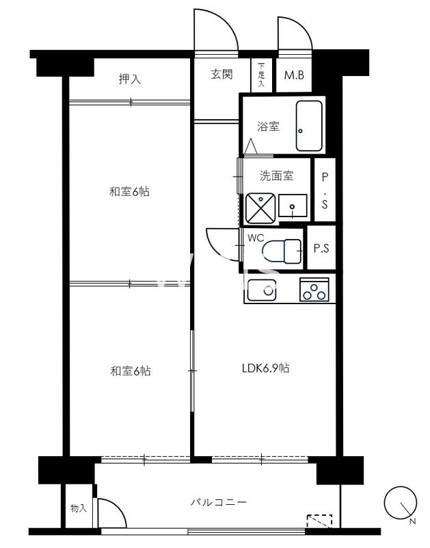 福岡県福岡市東区名島２丁目 間取り