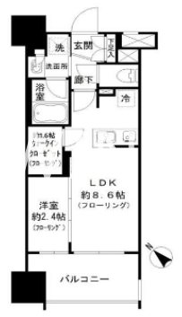福岡県福岡市博多区博多駅前４丁目 間取り
