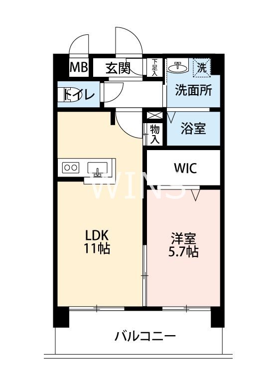 福岡県福岡市博多区東平尾２丁目 間取り