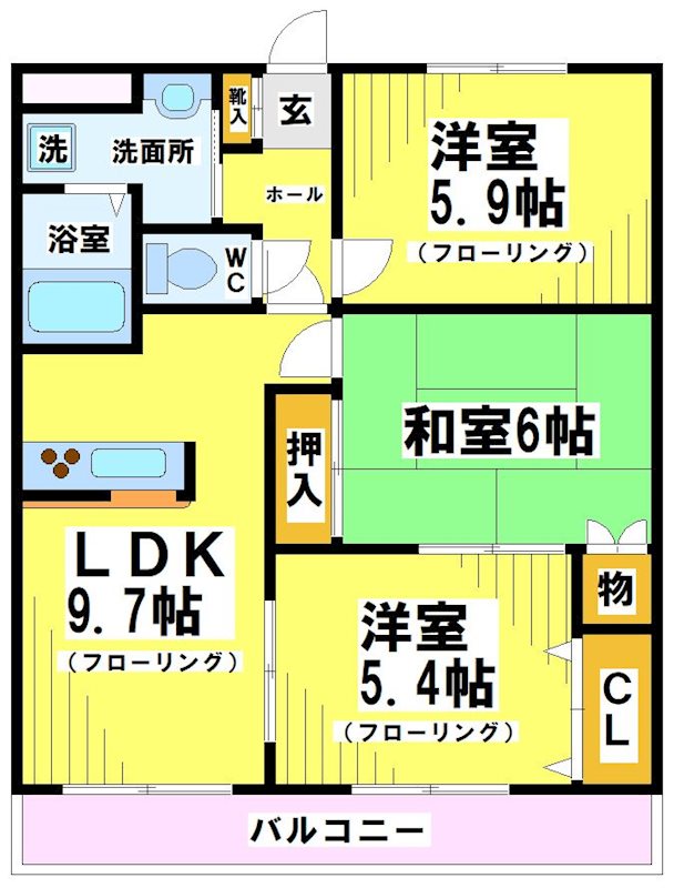 東京都府中市四谷４丁目 間取り