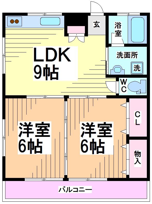 神奈川県川崎市多摩区宿河原６丁目 間取り
