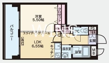 福岡県福岡市博多区住吉５丁目 間取り