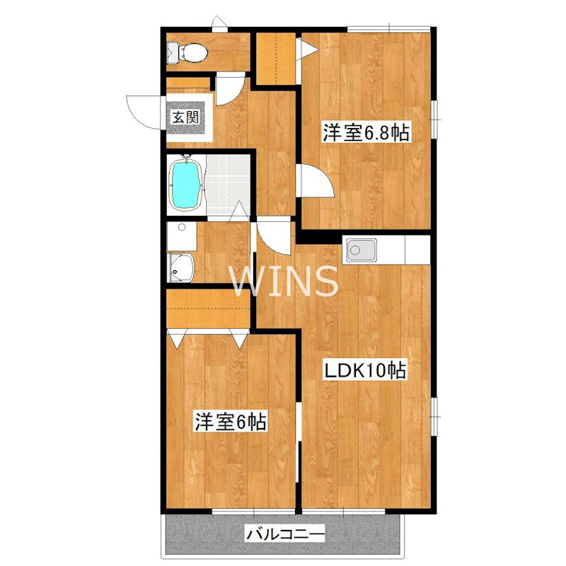 福岡県福岡市東区筥松新町 間取り