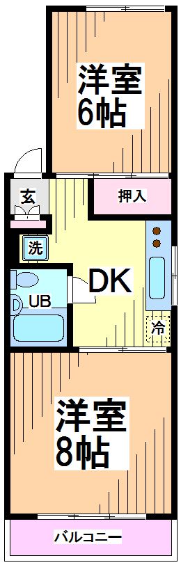 工東フラット 間取り