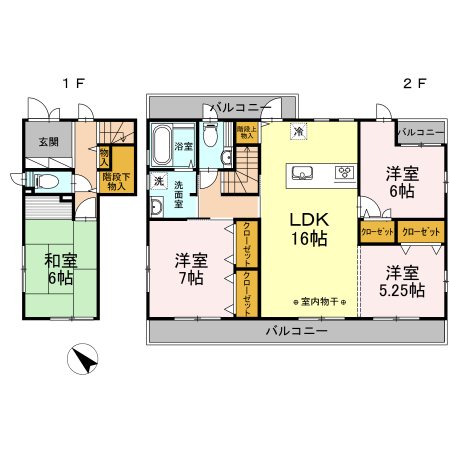 緑ヶ丘戸建  間取り