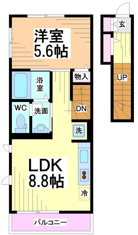 神奈川県川崎市多摩区登戸新町 間取り