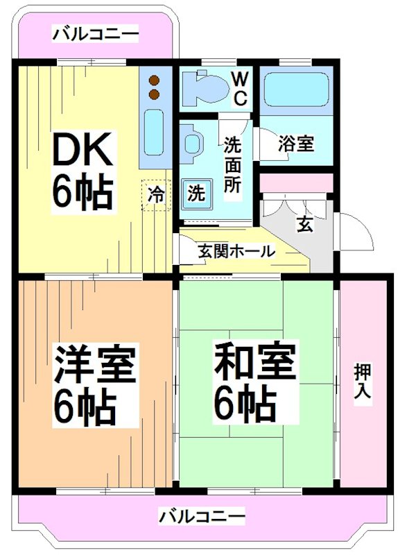 神奈川県川崎市多摩区中野島１丁目 間取り