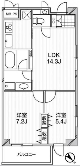 東京都調布市西つつじケ丘１丁目 間取り