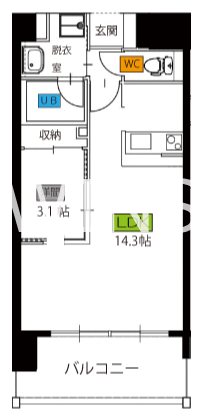 福岡県福岡市博多区石城町 間取り