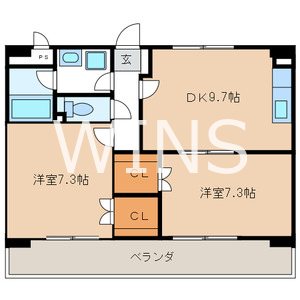 福岡県福岡市博多区豊１丁目 間取り