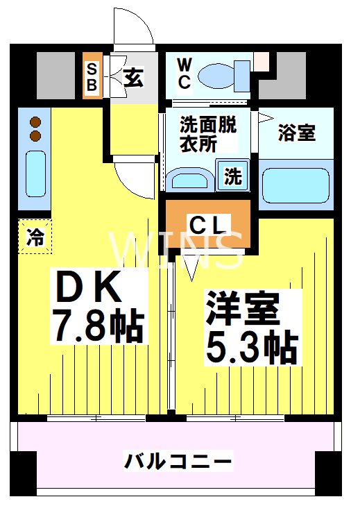 福岡県福岡市中央区今泉１丁目 間取り