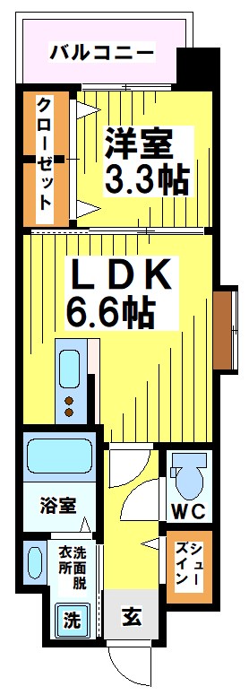 福岡県福岡市博多区上呉服町 間取り