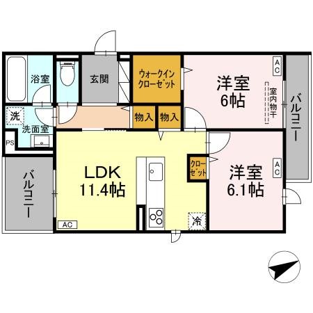 東京都調布市国領町４丁目 間取り