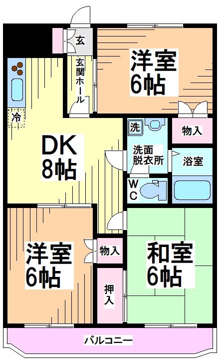 神奈川県川崎市多摩区堰３丁目 間取り