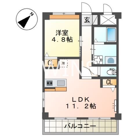 福岡県福岡市東区若宮４丁目 間取り