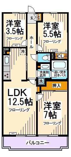 ドームズ芦花公園  間取り