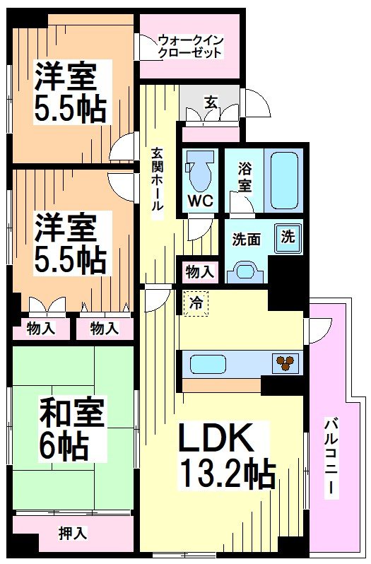 神奈川県川崎市多摩区枡形４丁目 間取り