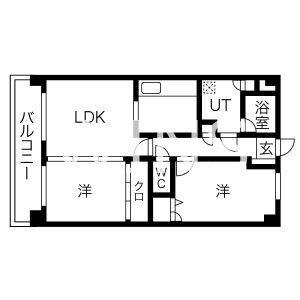 福岡県福岡市博多区東平尾１丁目 間取り